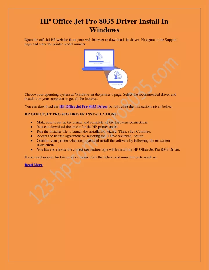 hp office jet pro 8035 driver install in windows