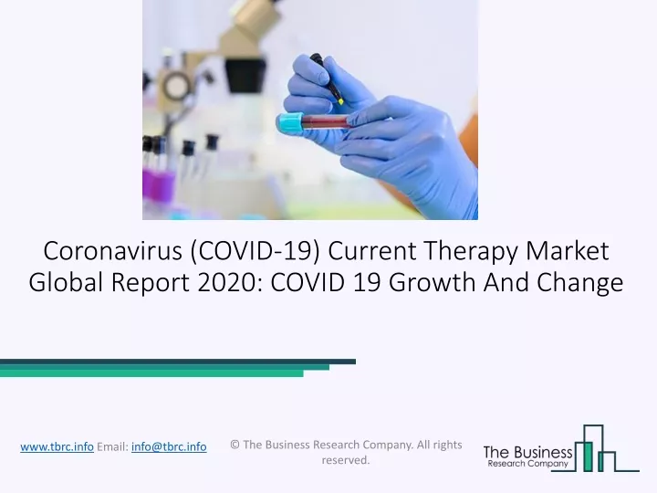 coronavirus covid 19 current therapy market global report 2020 covid 19 growth and change