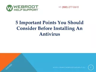 5 Important Points You Should Consider Before Installing An Antivirus - webroot secureanywhere keycode 2020