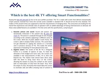 iffalcon smart tvs