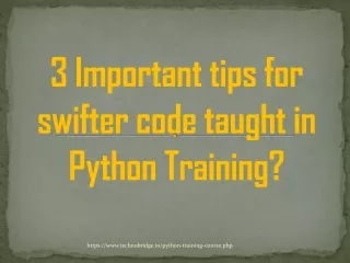 3 Important Tips in Python for a Beginner