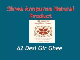 shree annapurna natural product