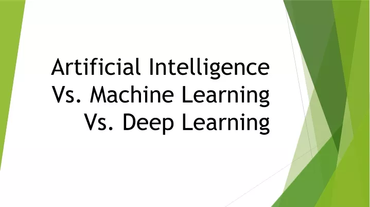 artificial intelligence vs machine learning