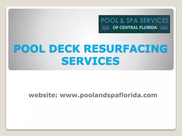 pool deck resurfacing services