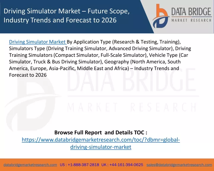 driving simulator market future scope industry