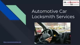 Automotive Locksmith Services