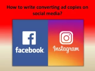 How to write converting ad copies on social media?
