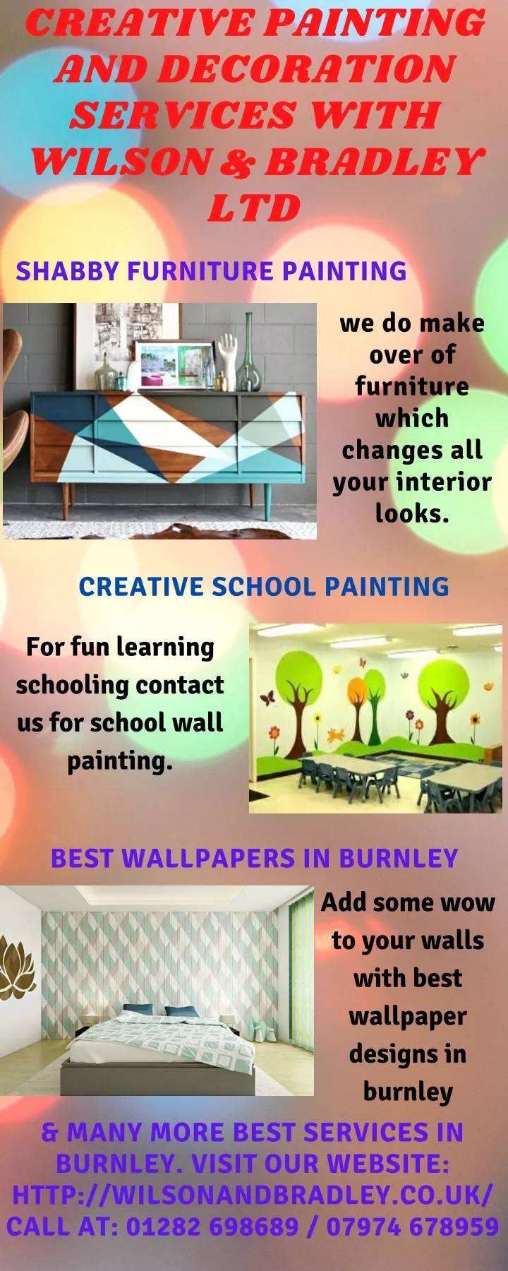 creative painting and decoration services with