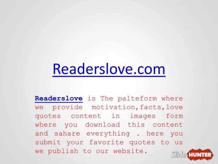 readerslove com