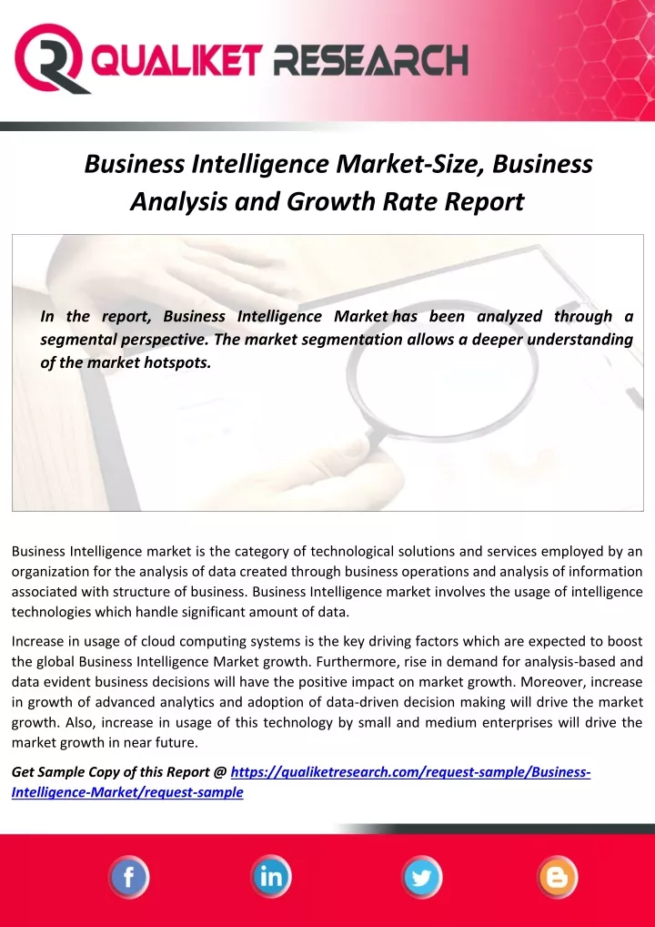 business intelligence market size business