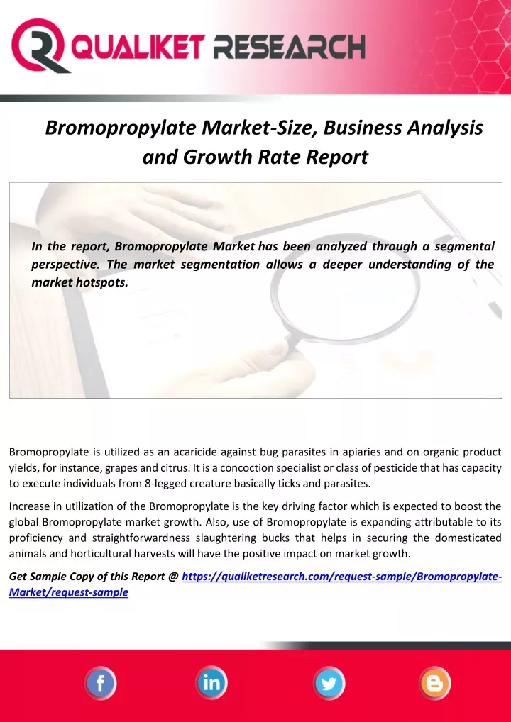 bromopropylate market size business analysis