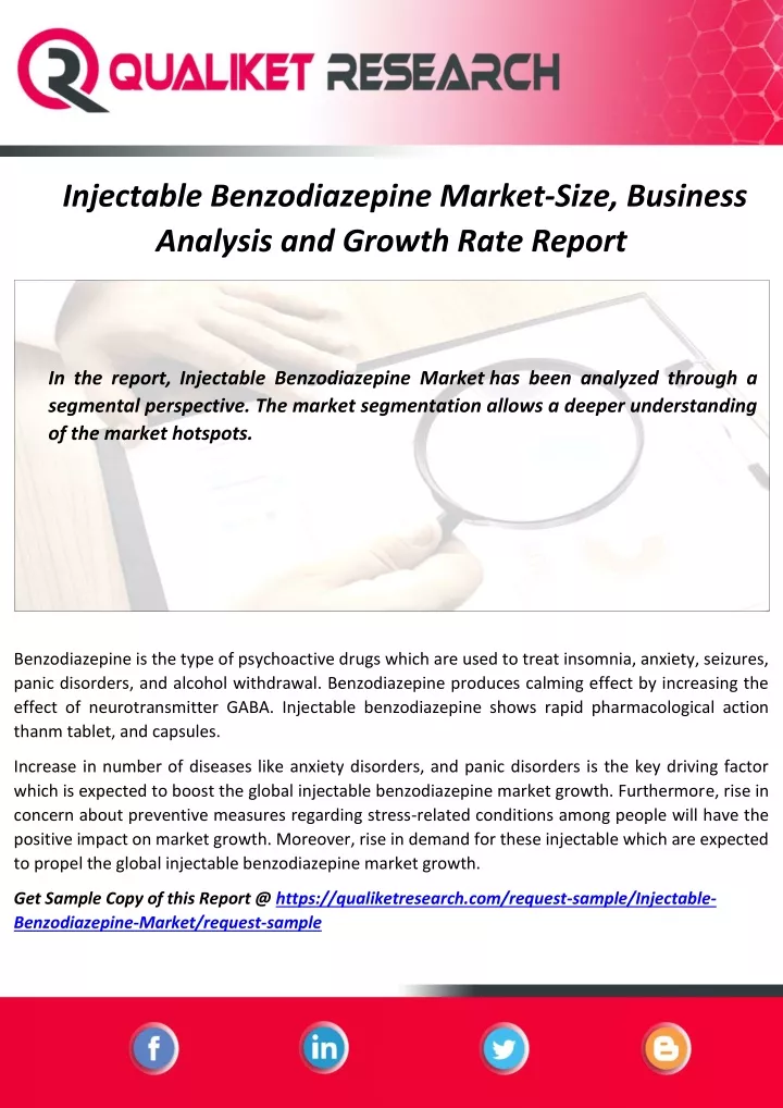 injectable benzodiazepine market size business