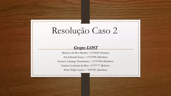 resolu o caso 2