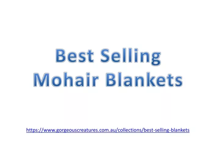 best selling mohair blankets
