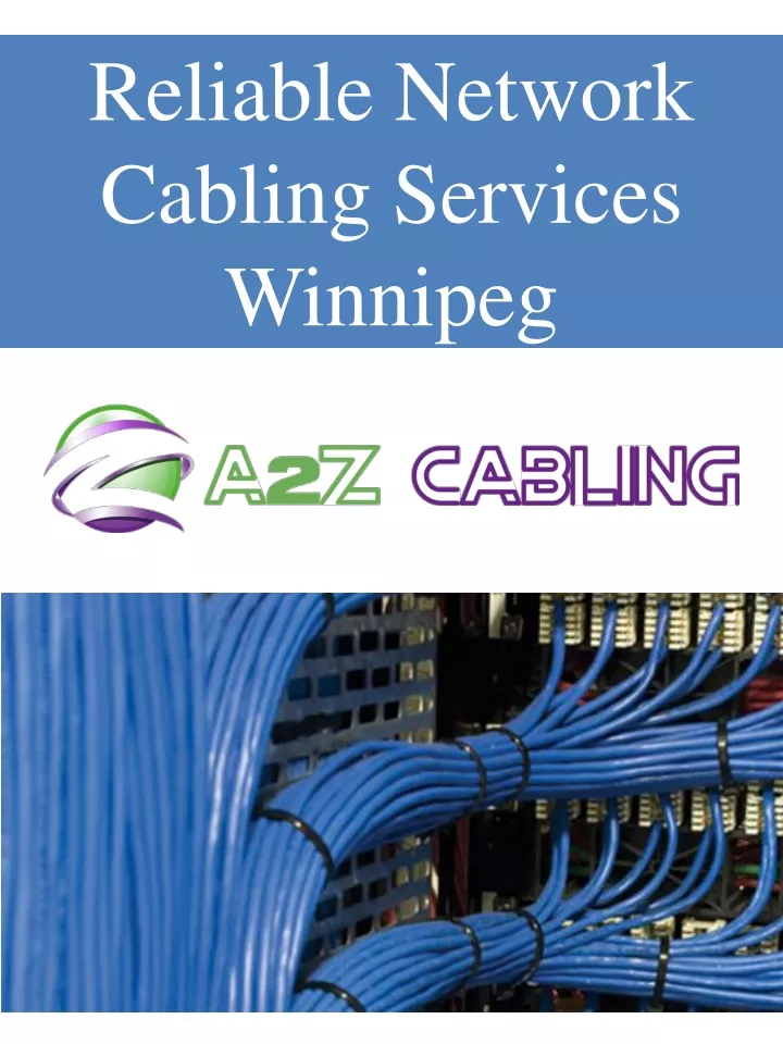 reliable network cabling services winnipeg