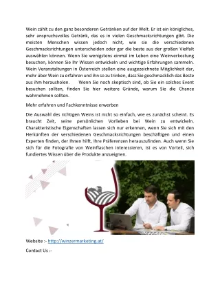 Weinagentur in Wien - |( Winzermarketing.at )