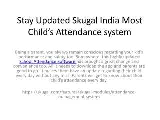 stay updated skugal india most child s attendance system