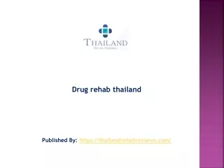 Drug rehab thailand