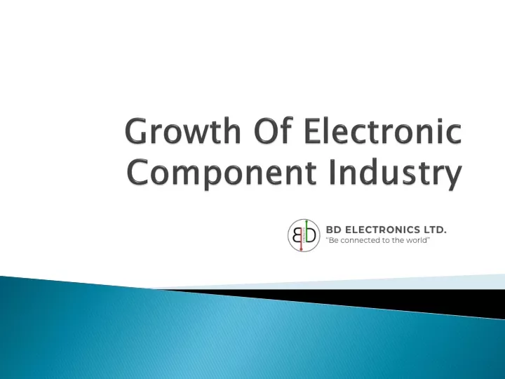 growth of electronic component industry