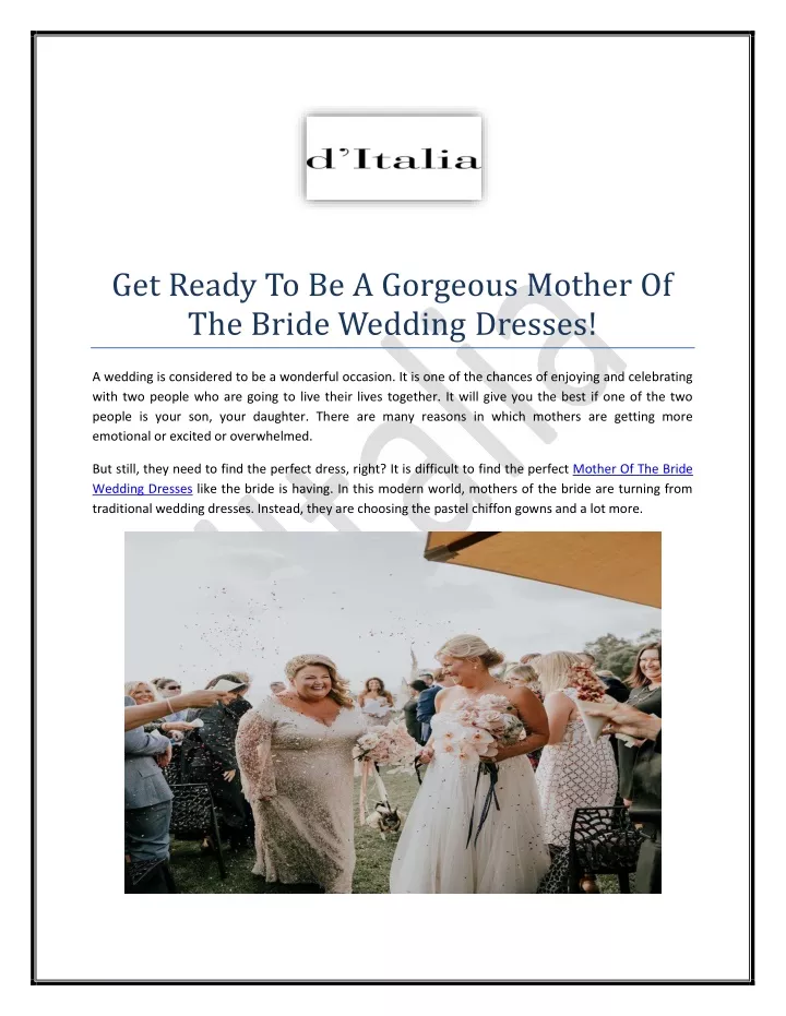get ready to be a gorgeous mother of the bride