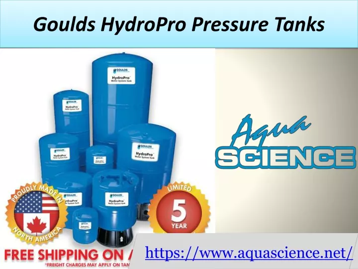 goulds hydropro pressure tanks