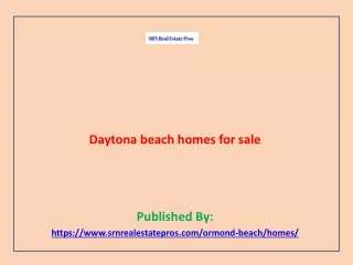 Daytona beach homes for sale