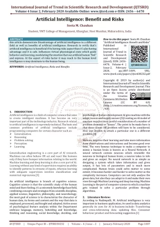 international journal of trend in scientific