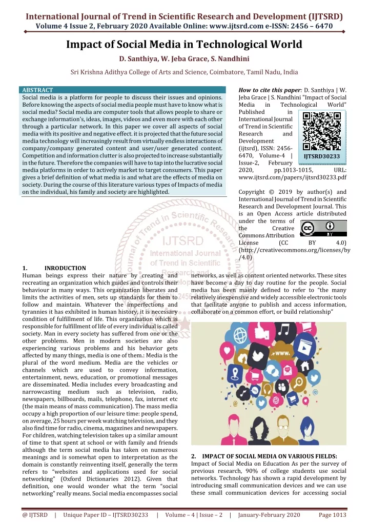 international journal of trend in scientific