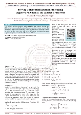 international journal of trend in scientific