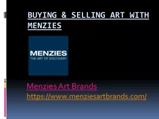 Fine Art Sale - Menzies Art Brands