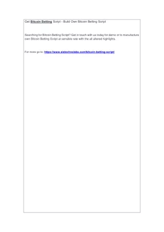 get bitcoin betting script build own bitcoin