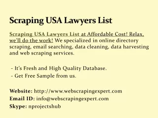 scraping usa lawyers list