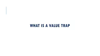 What is a Value Trap?