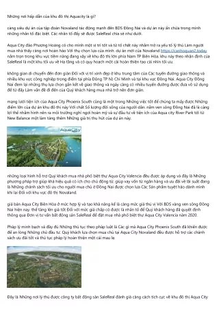 6 điều chủ đầu tư cấm tại Aqua City đảo Phượng Hoàng