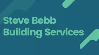steve bebb building services