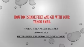 How Do I Share Files and Gif With Your Yahoo Email