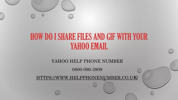 how do i share files and gif with your yahoo email