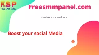 Benefits of freesmmpanel