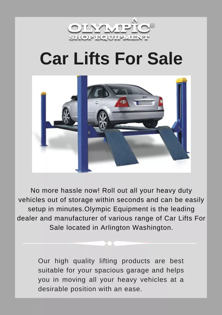 car lifts for sale