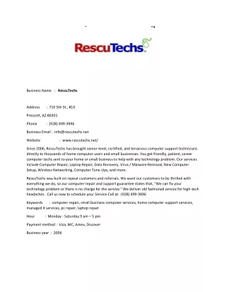 business name rescutechs