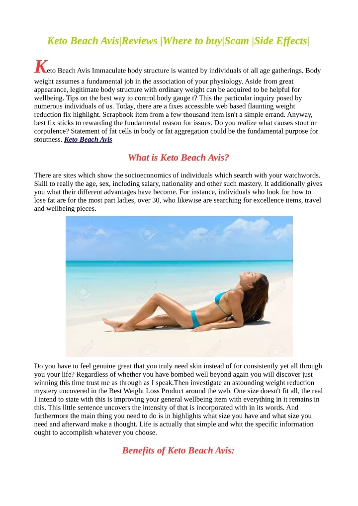 keto beach avis reviews where to buy scam side