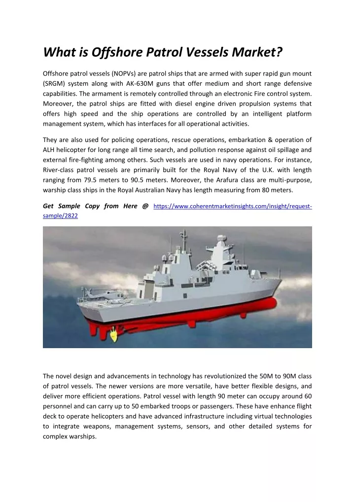 what is offshore patrol vessels market