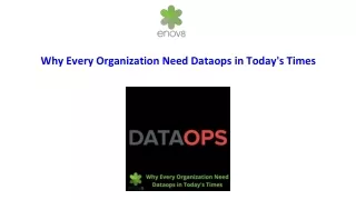 why every organization need dataops in today