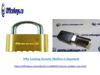 why locking security mailbox is important