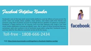 facebook helpline number