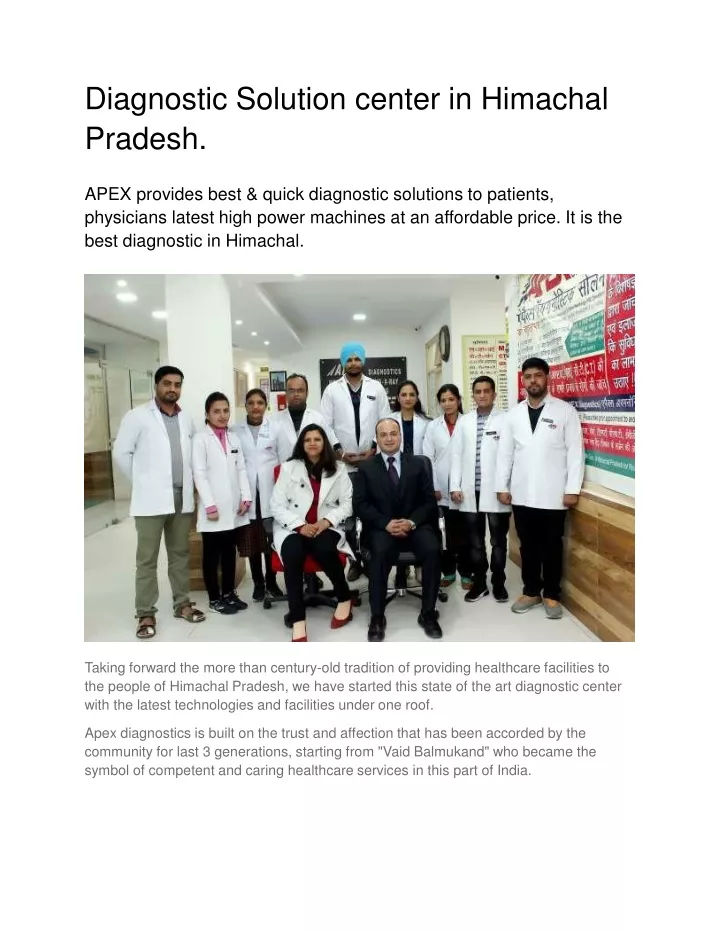 diagnostic solution center in himachal pradesh