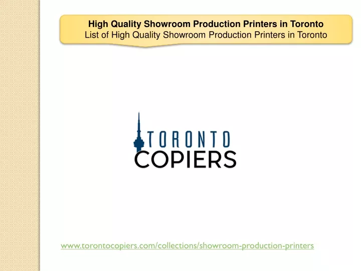 high quality showroom production printers