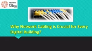 why network cabling is crucial for every digital building