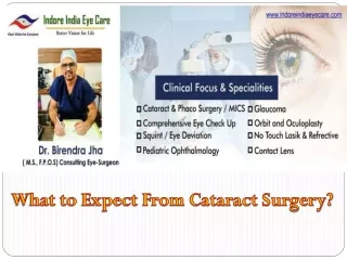 What to Expect From Cataract Surgery?