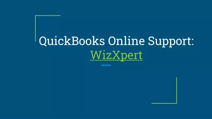 quickbooks online support wizxpert